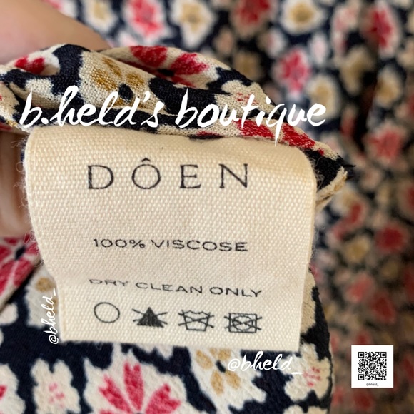 Dôen Eliot Dress in Navy Bellflower Blossom Size XS Brand New NWT - Picture 8 of 17